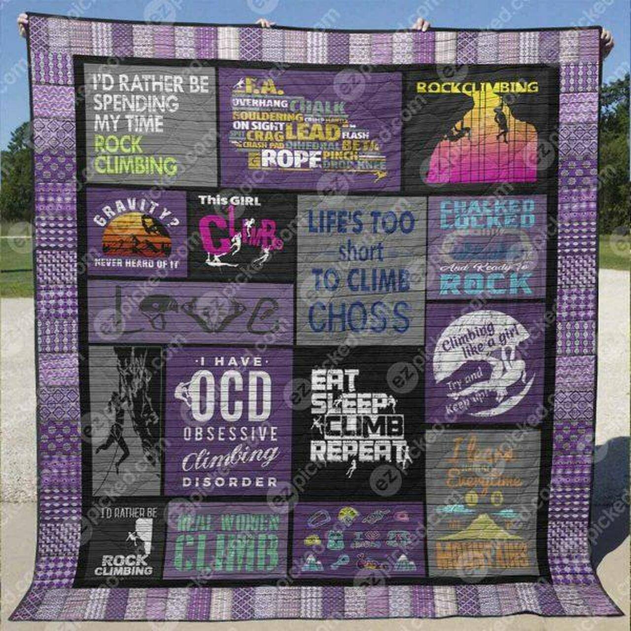 Real Women Climb Quilt Blanket Tr12 Quilt and Home Decor