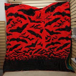 Red Bat Quilt Tdhff and Home Decor