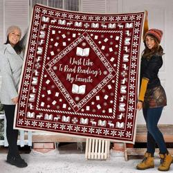 Red Bookish Christmas Quilt  Quilt and Home Decor