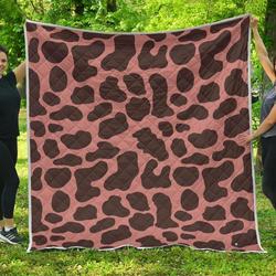 Red Brown Cow Cl17100517Mdq Quilt Blanket and Home Decor