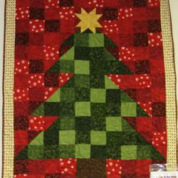 Red Christmas Tree Quilt Tdhht and Home Decor