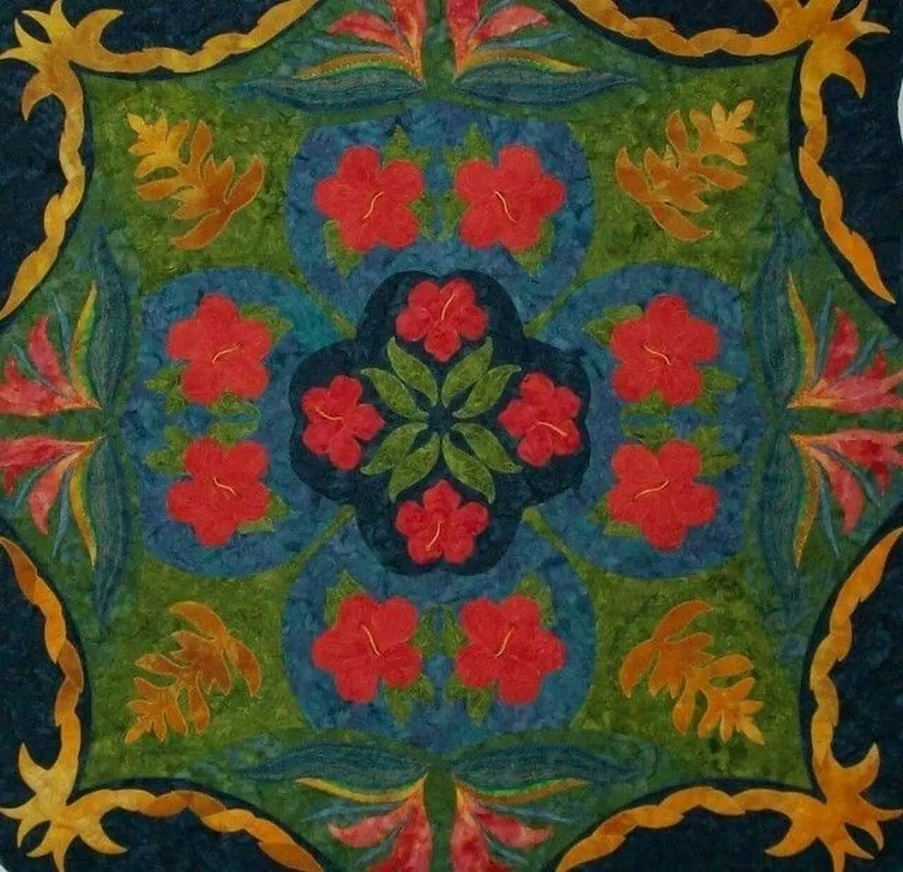 Red Garden Quilt Tdhcc and Home Decor