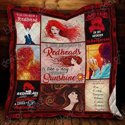 Red Hair Hur Quilt ks and Home Decor