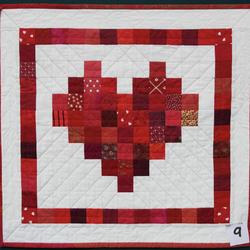 Red Heart Quilt Tdhco and Home Decor