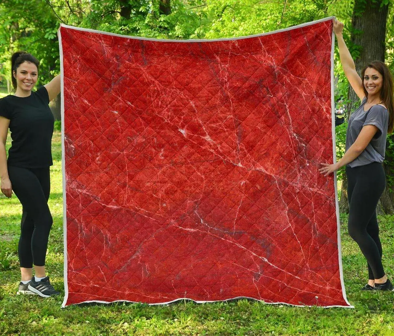 Red Marble Cl17100521Mdq Quilt Blanket and Home Decor