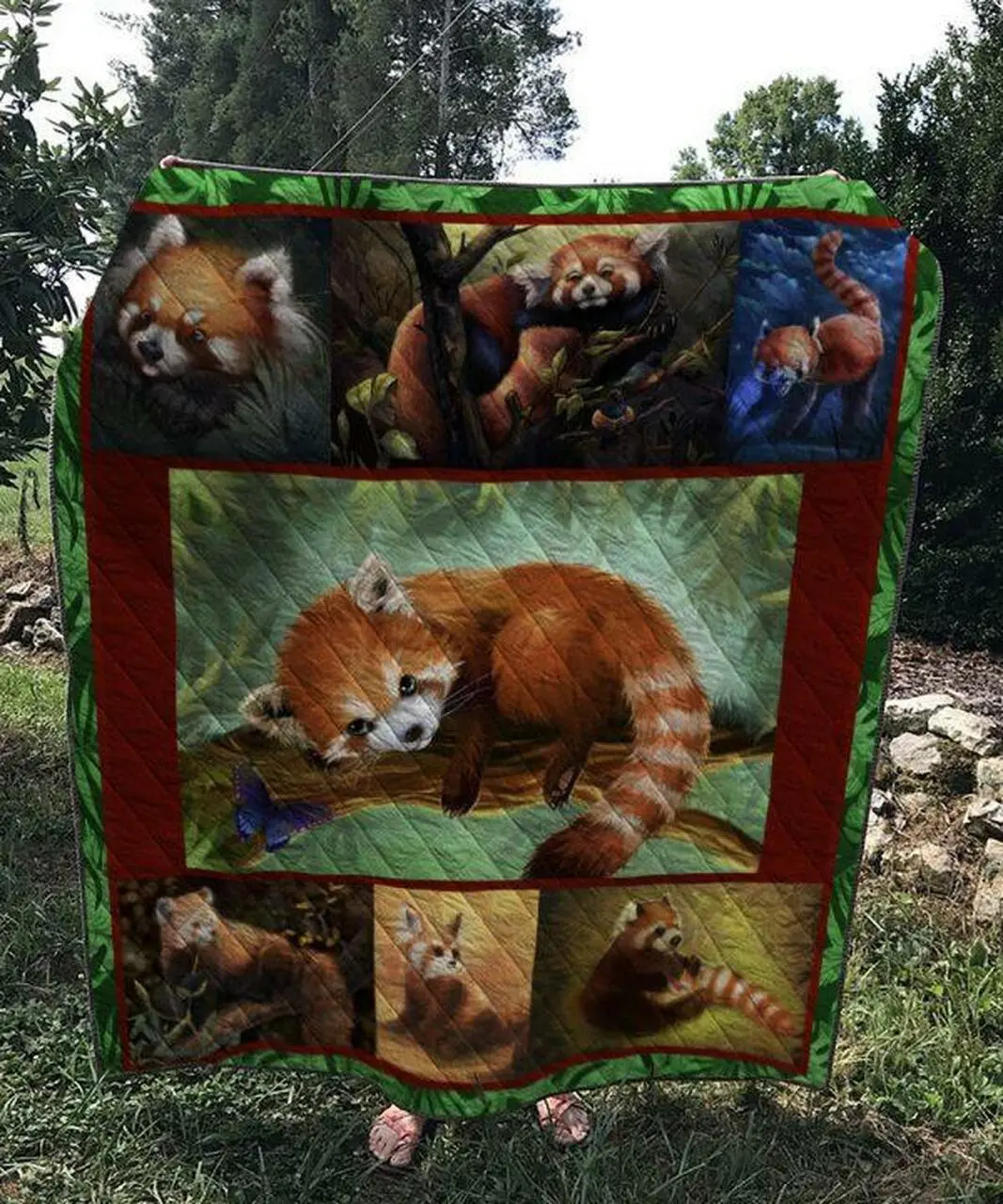 Red Panda 1303 57 Quilt Blanket Quilt and Home Decor