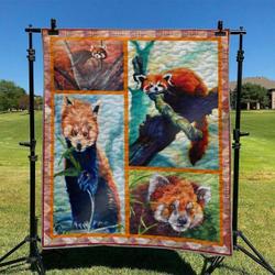 Red Panda Hur Quilt jr and Home Decor
