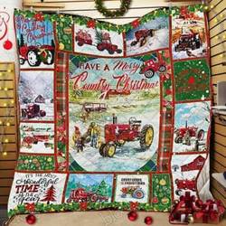 Red Tractor Country Christmas Quilt Tdhzj and Home Decor