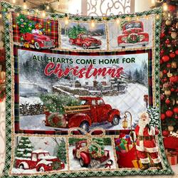 Red Truck Christmas Dac261003 Quilt Blanket and Home Decor