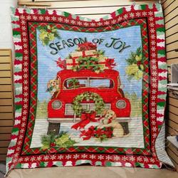 Red Truck Christmas Hur Quilt Cysibz and Home Decor