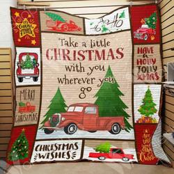Red Truck Christmas Hur Quilt mp and Home Decor
