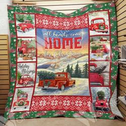 Red Truck Hur Quilt Cysiua and Home Decor