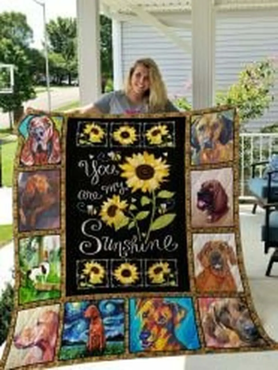 Redbone Coonhound Quilt Blanket Luk4Qe Dhc0301729Dd and Home Decor