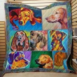 Redbone Coonhound Quilt Blanket Lukh5P Dhc0301907Dd and Home Decor