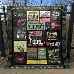 Reel Girls Fish Hur Quilt Cysimu and Home Decor
