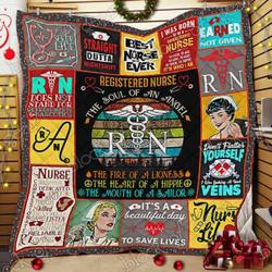 Registered Nurse Cl14100435Mdq Quilt Blanket and Home Decor