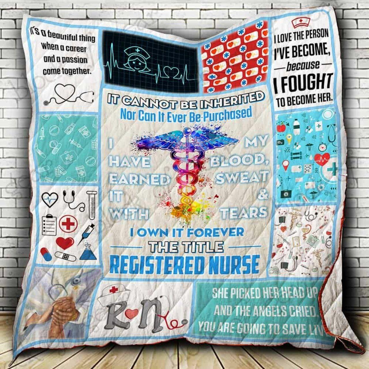 Registered Nurse Cl2100431Mdq Quilt Blanket and Home Decor