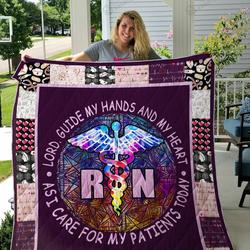 Registered Nurse Quilt Blanket and Home Decor