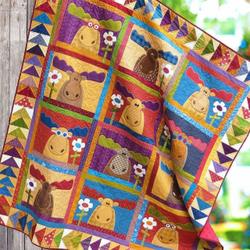 Reindeer Cl16100911Mdq Quilt Blanket and Home Decor