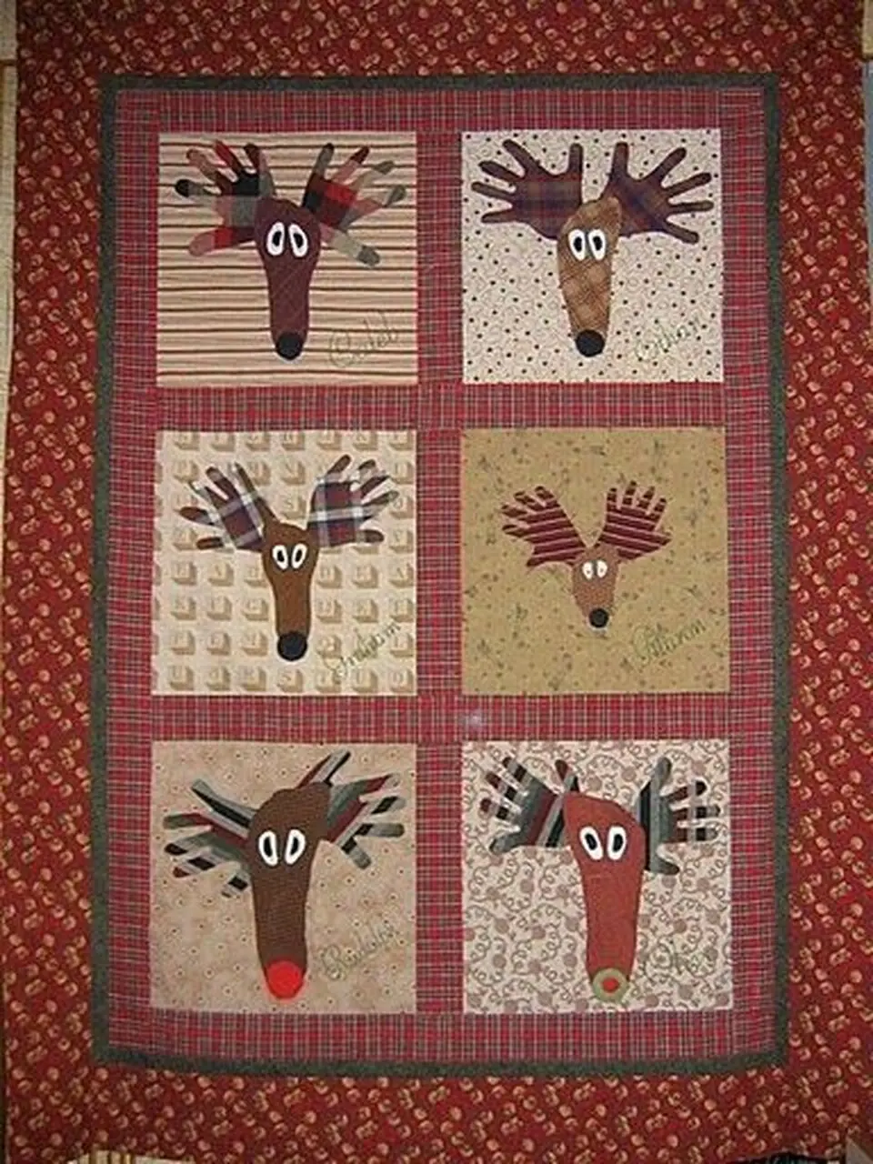 Reindeer Clm020730 Quilt Blanket and Home Decor