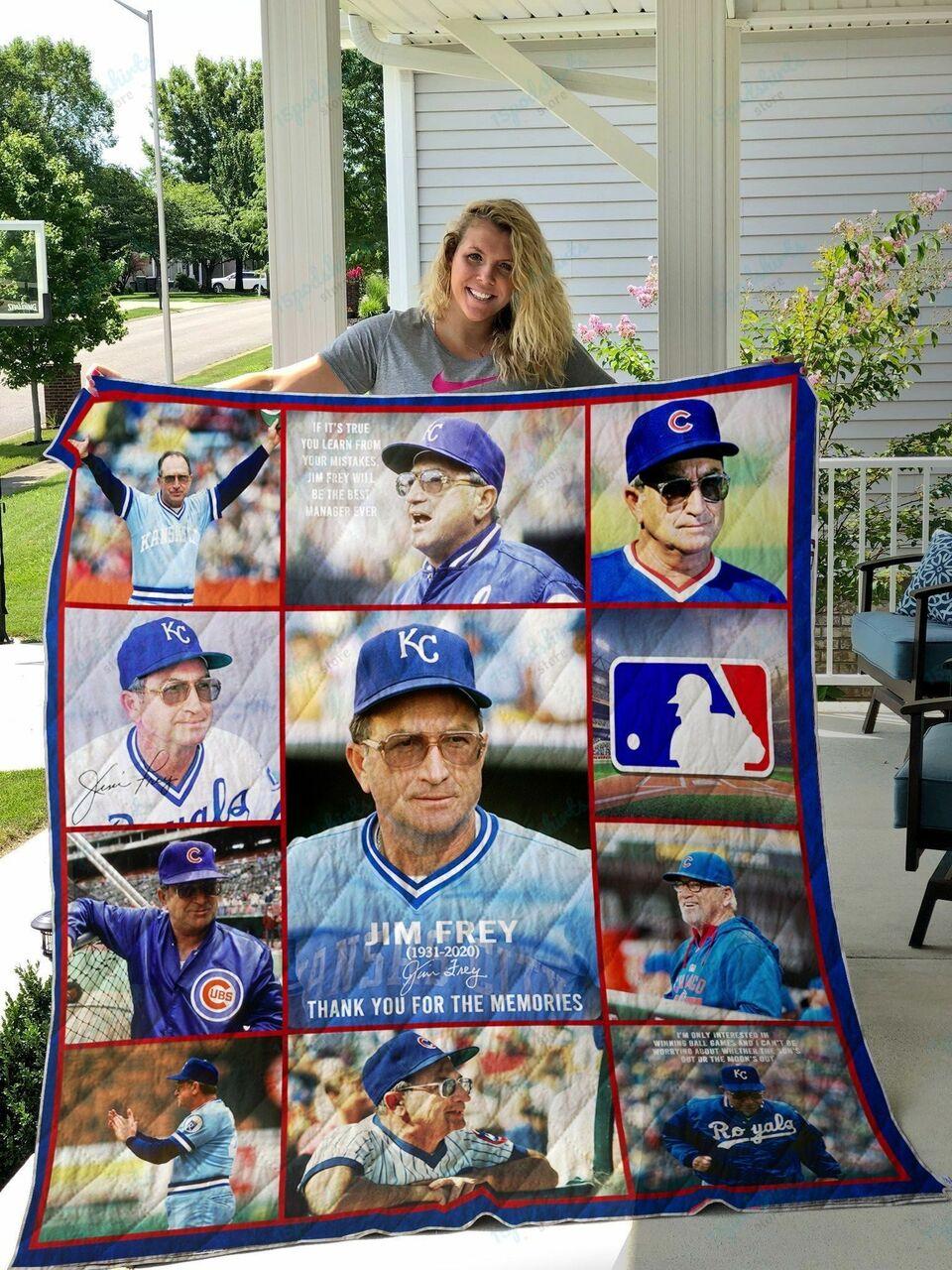 Remembering Jim Frey Quilt Blanket and Home Decor