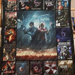 Resident Evil Quilt Blanket  Limited Quilt Blanket and Home Decor