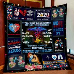 Respiratory Therapist I Own It Forever The Title Quilt Blanket and Home Decor