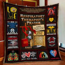 Respiratory TherapistS Prayer Quilt Blanket and Home Decor