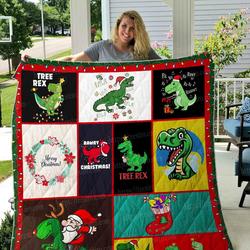 Rex Christmas Quilt Blanket 01 and Home Decor