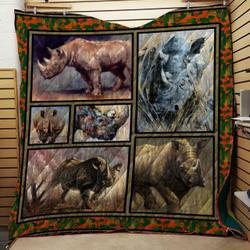 Rhino Quilt Design By Exrain and Home Decor