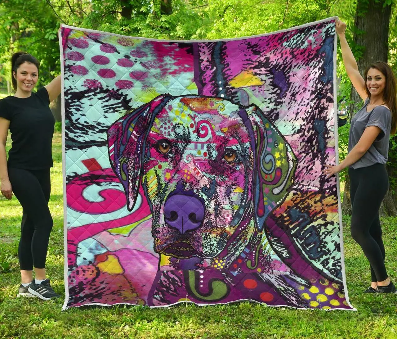 Rhodesian Ridgeback Premium Quilt - Dean Russo Art and Home Decor