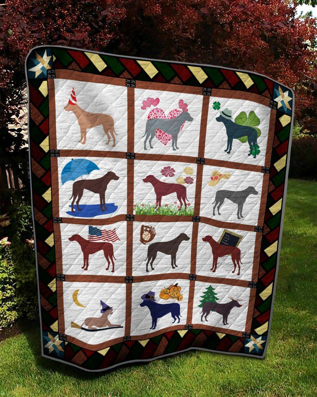 Rhodesian Ridgeback Quilt Tdhna and Home Decor