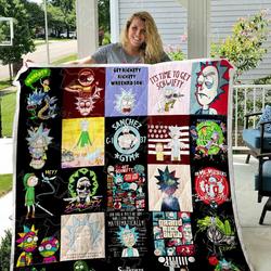 Rick And Morty Quilt Blanket 0455 and Home Decor