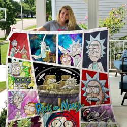 Rick And Morty Quilt Blanket      and Home Decor