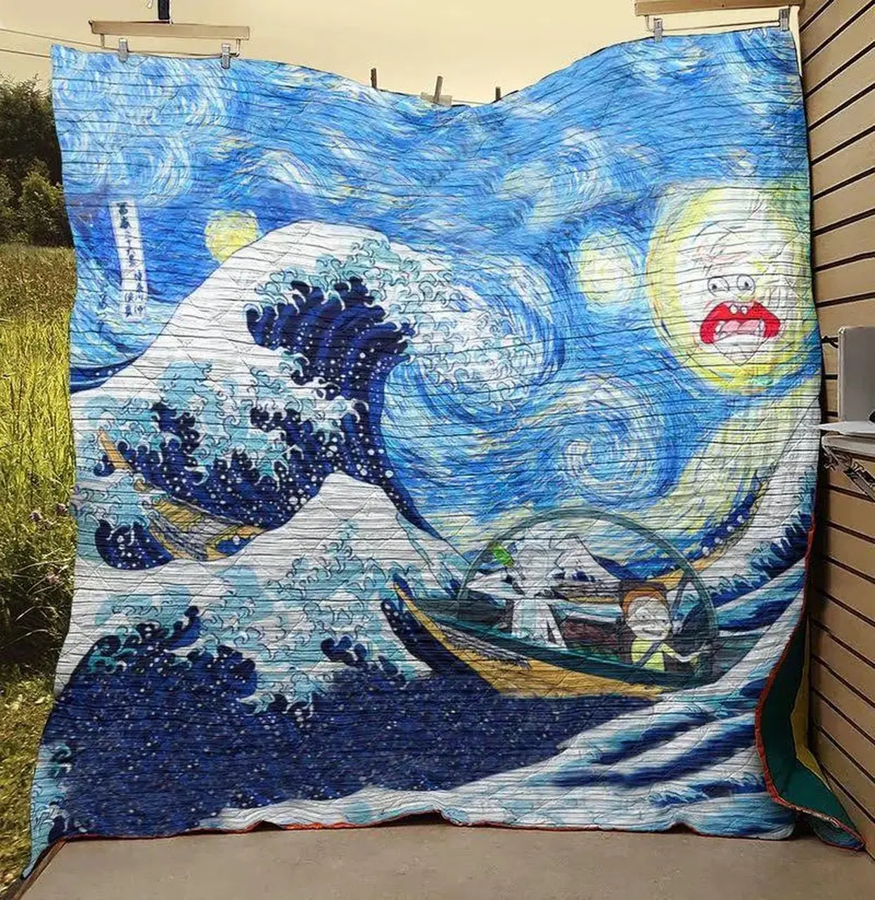 Rick And Morty Quilt Cfq06 and Home Decor