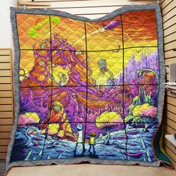 Rick In Monster Planet Quilt and Home Decor