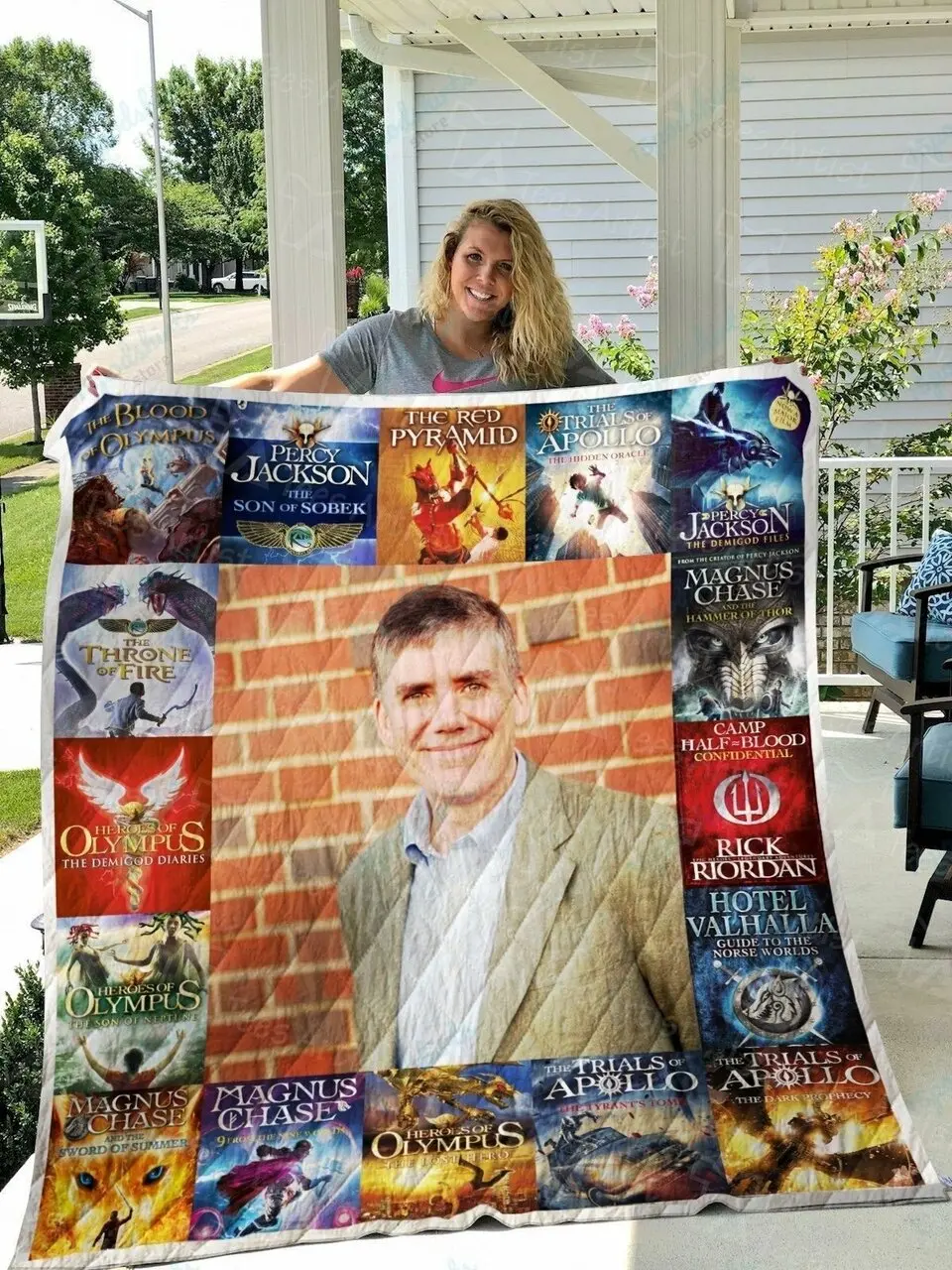 Rick Riordan Quilt Blanket 01048 and Home Decor