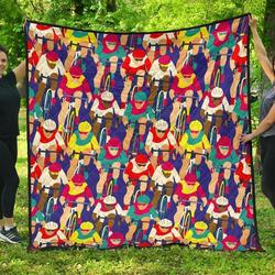 Ride Bicycle Cl12100578Mdq Quilt Blanket and Home Decor