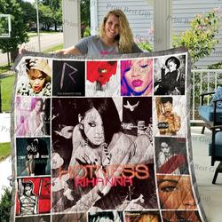 Rihanna Albums Cover Poster Quilt Blanket Ver 2 and Home Decor