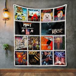 Riot V Quilt Blanket and Home Decor
