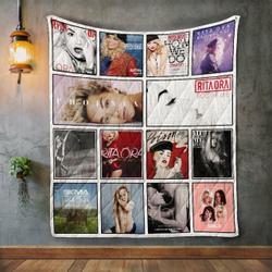 Rita Ora Album Covers Quilt Blanket and Home Decor