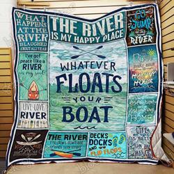 River Kayaking Cl18100619Mdq Quilt Blanket and Home Decor