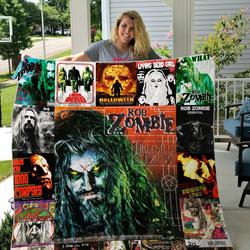 Rob Zombie Quilt Blanket For Fans Ver 17 and Home Decor