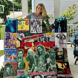 Rob Zombie Style 2 Quilt Blanket and Home Decor