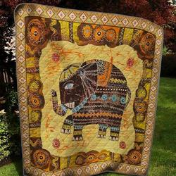 Robot Elephant Quilt Blanket  Quilt and Home Decor