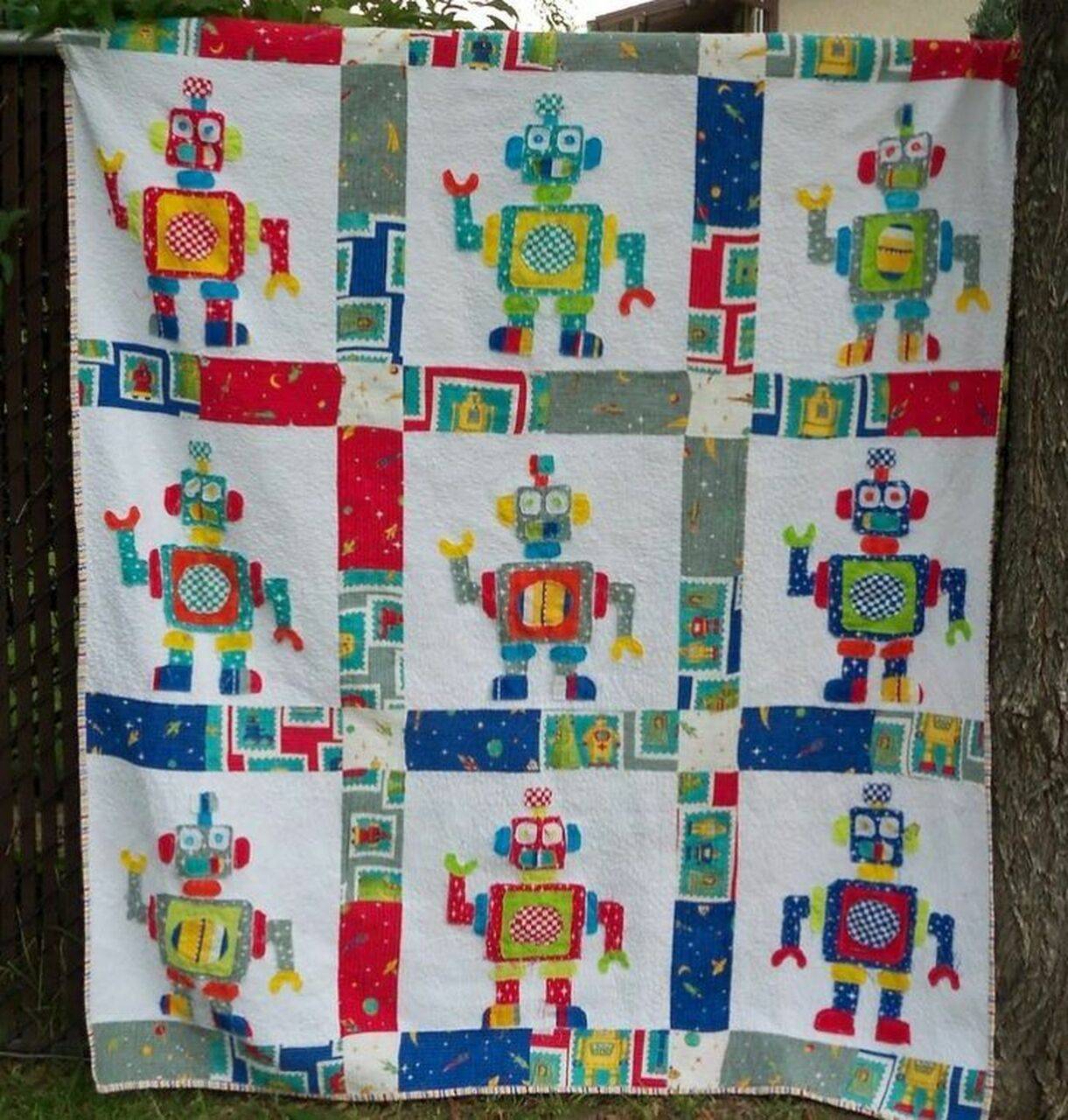 Robot Quilt Blanket Dhc3101265Lt and Home Decor