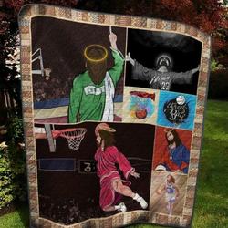 Rock On Basketball Quilt Blanket  Quilt and Home Decor