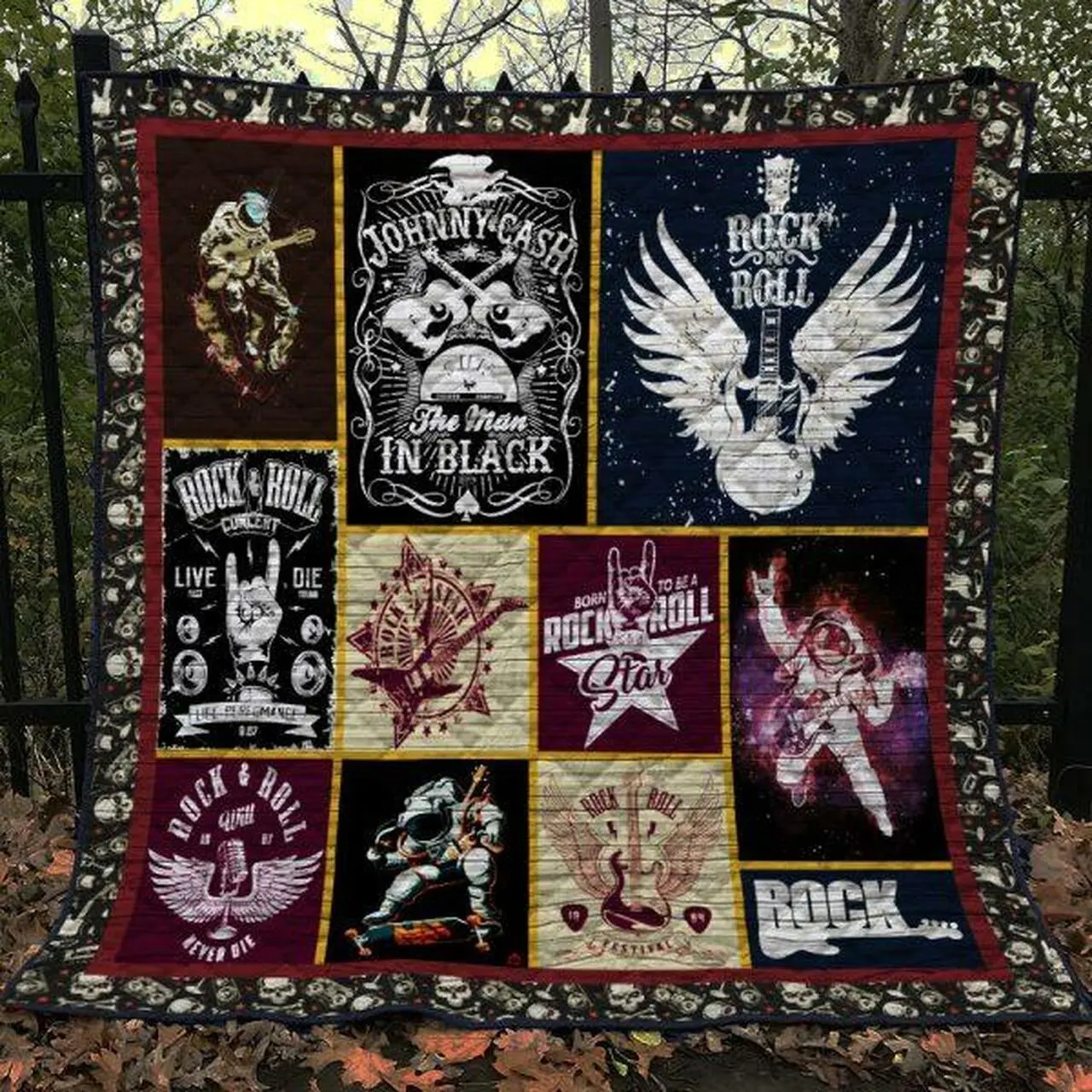 Rock Quilt Blanket Quilt and Home Decor