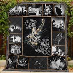 Rock Your World Blanket Kc1807 Quilt and Home Decor