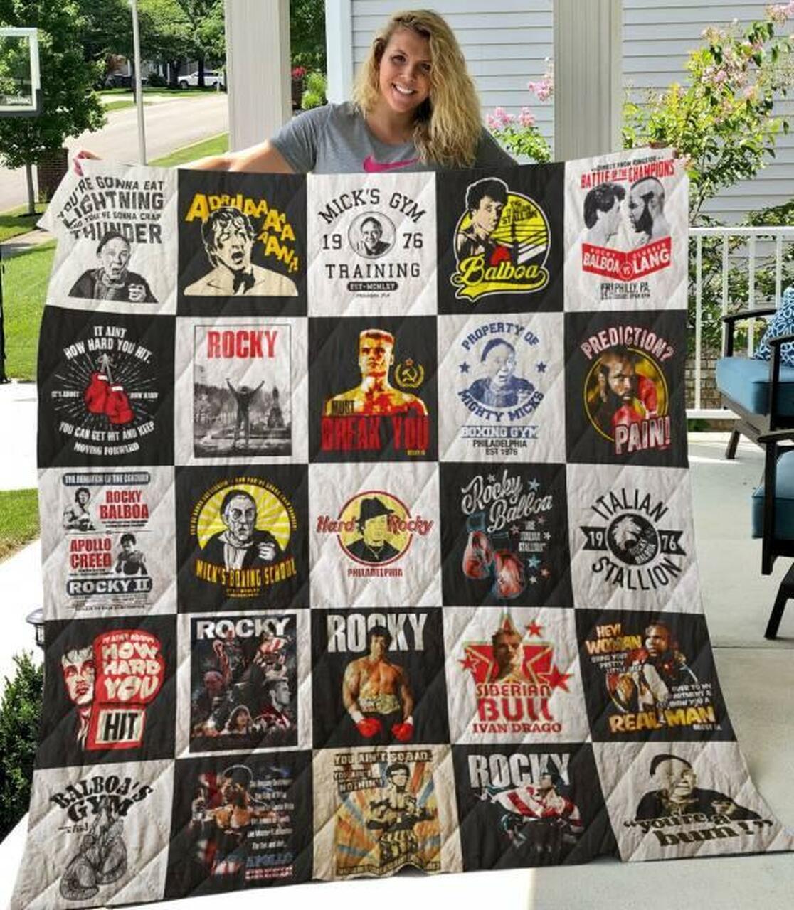 Rocky Balboa Quilt Blanket M150616 Quilt and Home Decor